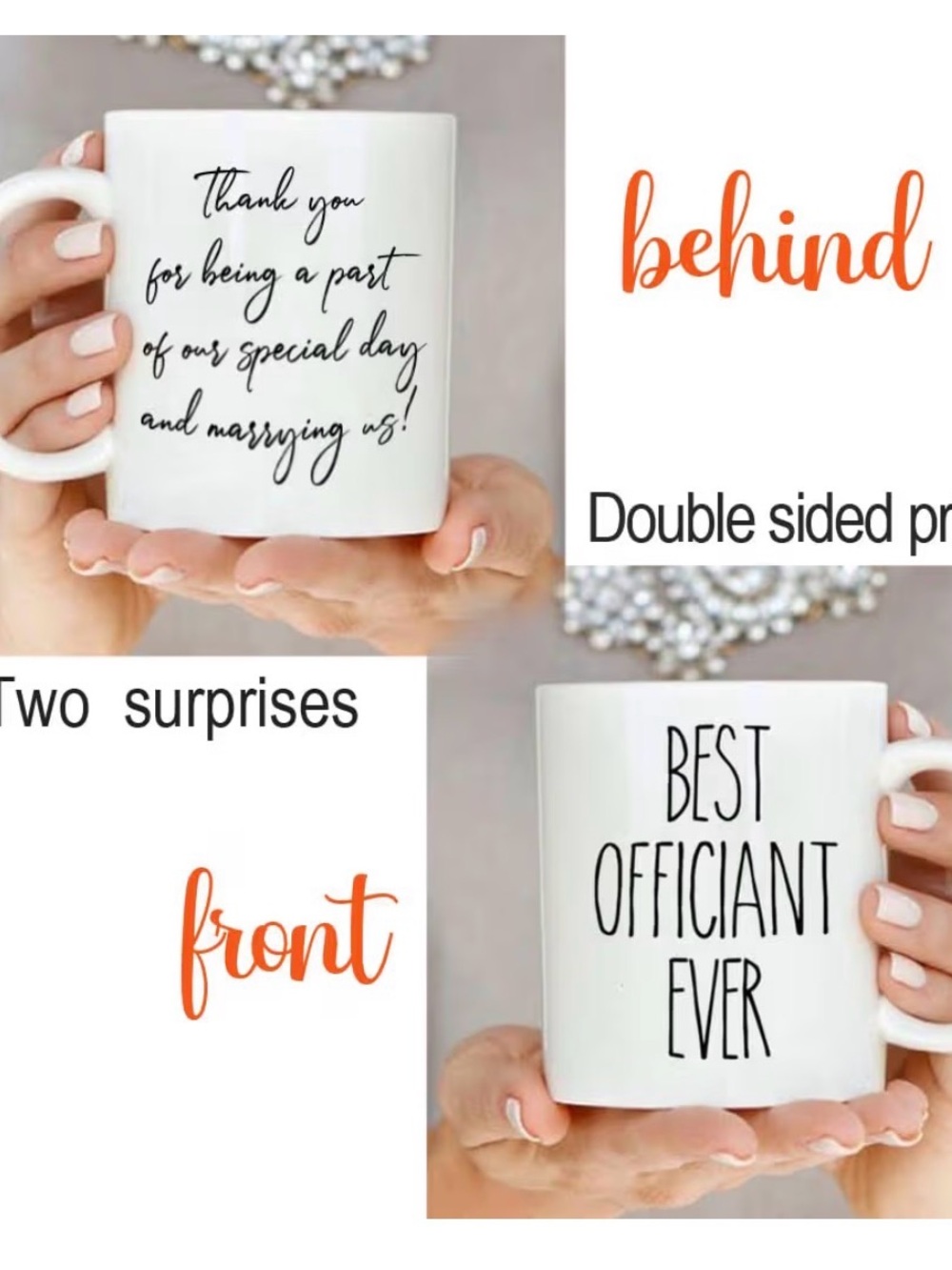 Best Officiant Ever White Ceramic Gift Mug - Picture 3 of 6